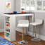 Baucom Swivel Upholstered and Faux Leather Adjustable Height Bar Stool with Steel Frame-15848407