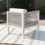 Lilah White Aluminum Side Chair