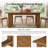 63" Solid Wood Dining Table