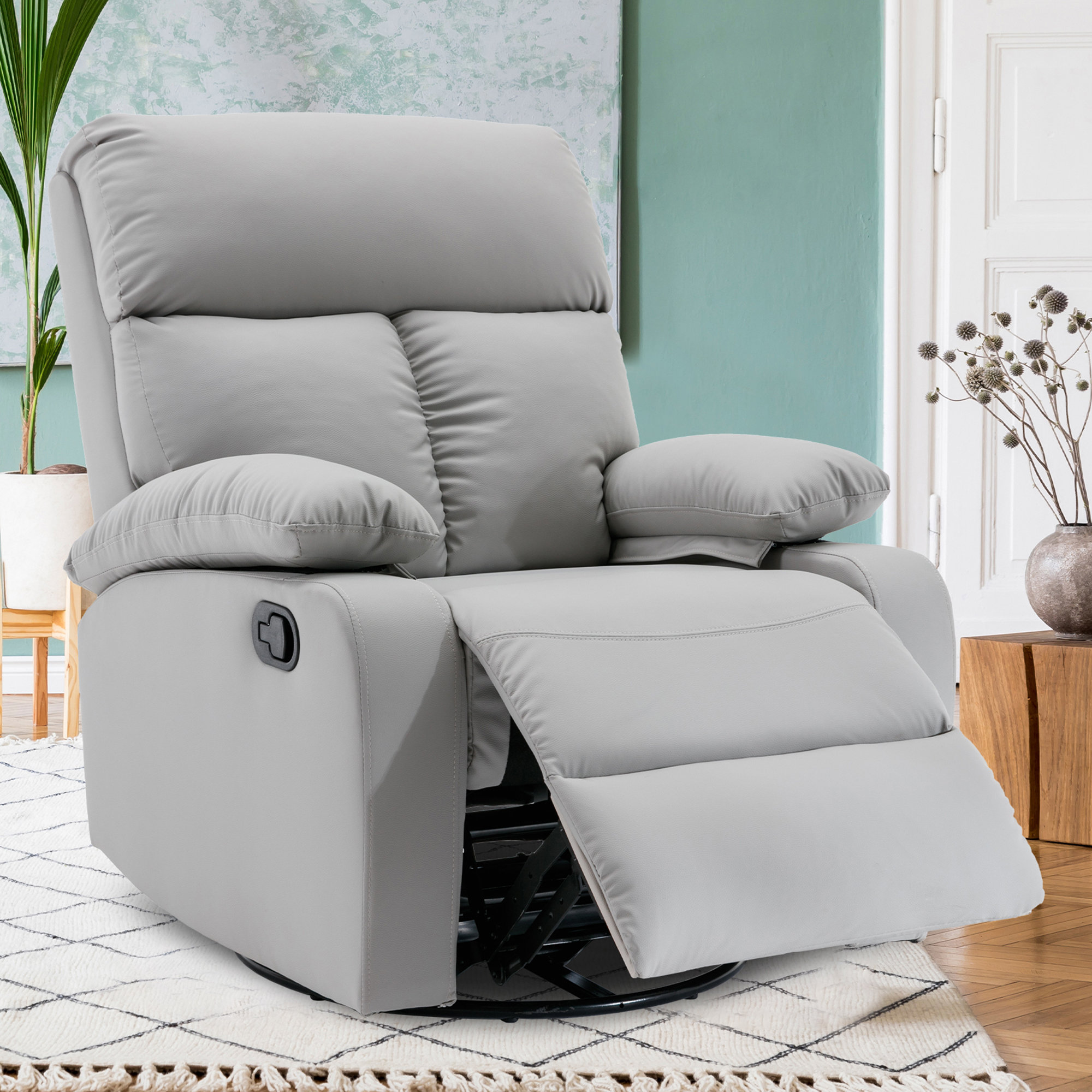 Latitude Run® Swivel Rocker Recliners For Small Spaces,rocking Recliner ...