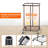 Laundry Hamper With Wheels, Rolling Laundry Basket With Metal Frame And Removable Bag(Black/150L)-57646346