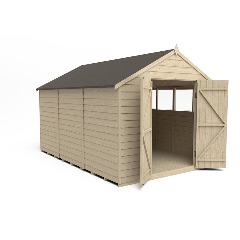 8 ft. W x 12 ft. D Solid Wood Garden Shed, Yes