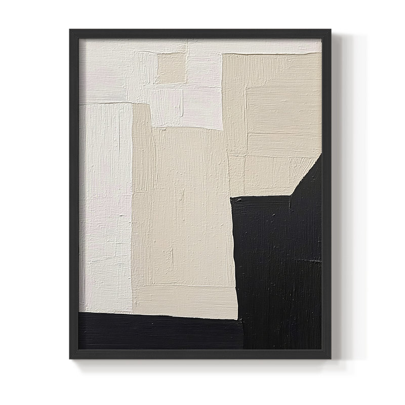 "ABSTRACT Series DCL" par J Paul, Noir, noir, noir, noir, H 11 po x l 9 po