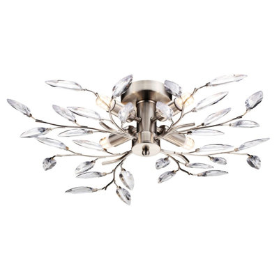 Judah 4-Light 60cm Semi Flush Mount