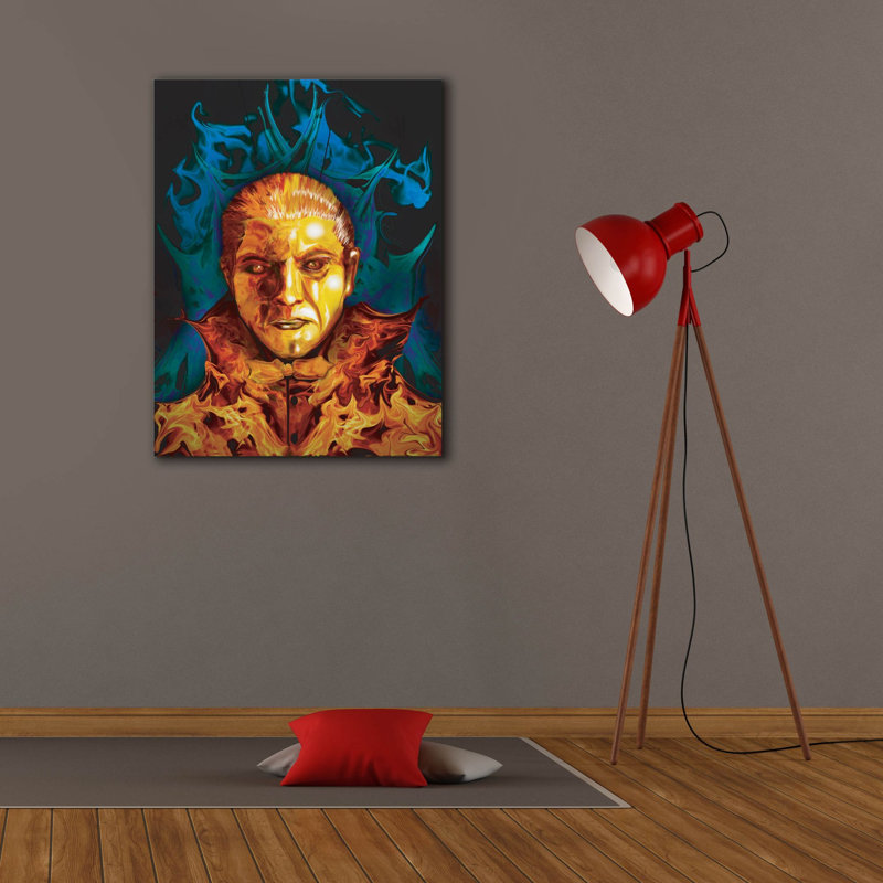 «Dracula-01» par Michael Stewart, art mural sur toile, H 34 po x l 26 po x P 1,5 po