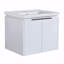 Meuble-lavabo à fermeture en douceur 24 po avec lavabo, convenant à une petite salle de bain