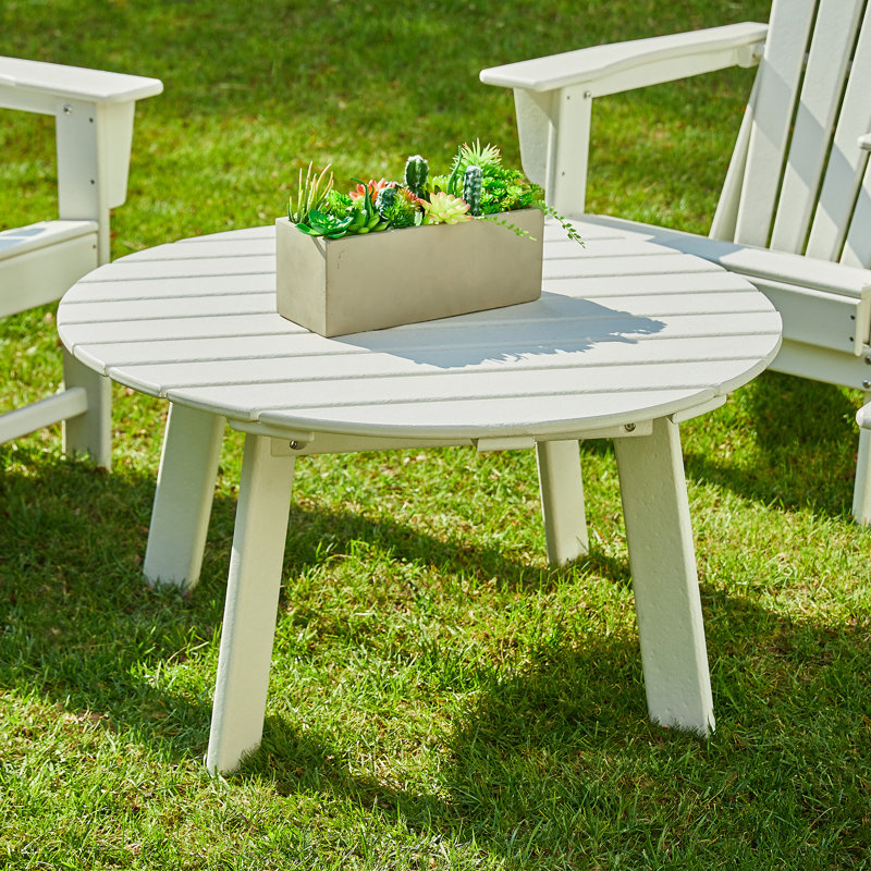 Table basse Ramonita, Blanc, H 19 po x l 35,5 po x P 35,5 po