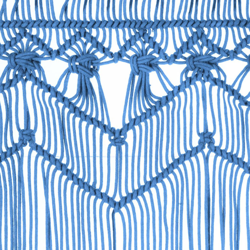 Lastrup Sheer Curtain Single Panel, Blue