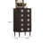 Modern Simple Black Solid Wood Accent Chest