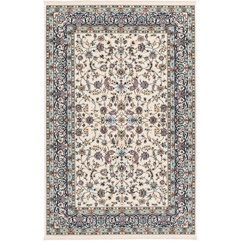 Tapis traditionnel Kelayeh de couleur mousse, Rectangle 4 pi 1 po x 6 pi 1 po