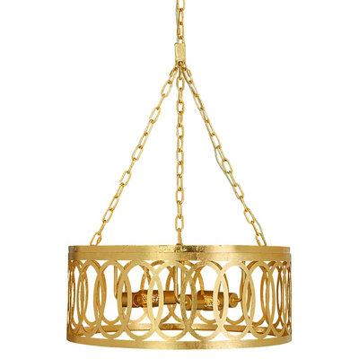 New Orleans 4 - Light Unique / Statement Drum Chandelier