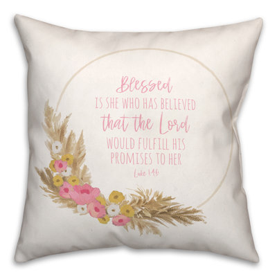 Housse et insert de coussin carré Blessed Is She