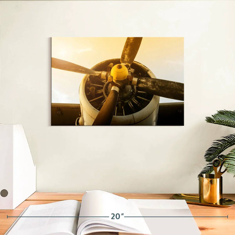 Mehar Golden Sunset Propeller, 8" H x 12" W