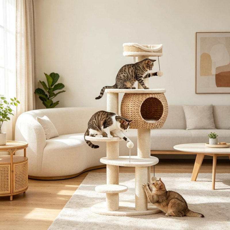 Tour à condos moderne pour chat 52 po