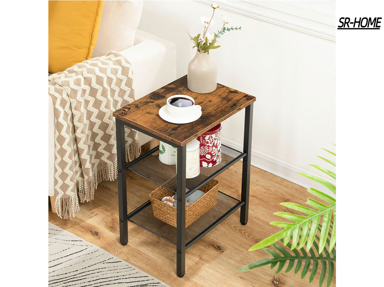 Ilithia 23.6 Tall End Table with Storage, Flip Top Narrow Side Table, Skinny Nightstand Sofa Table Winston Porter Color: Black