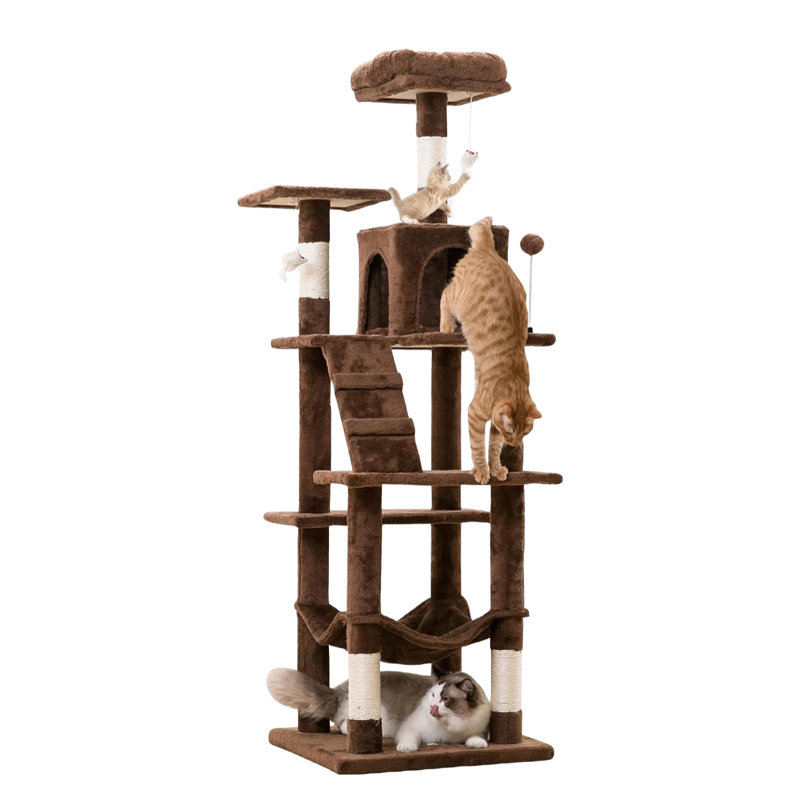 Arbre à chat 63,8 po Eethan, Brun
