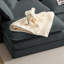 Canapé modulaire en chenille en L avec repose-pieds CloudHaven - causeuse 2 places pour petits espaces, tissu respirant et assemblage facile-1256015731