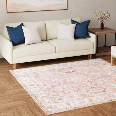 Mudgette Chenille Floral Indoor Rug