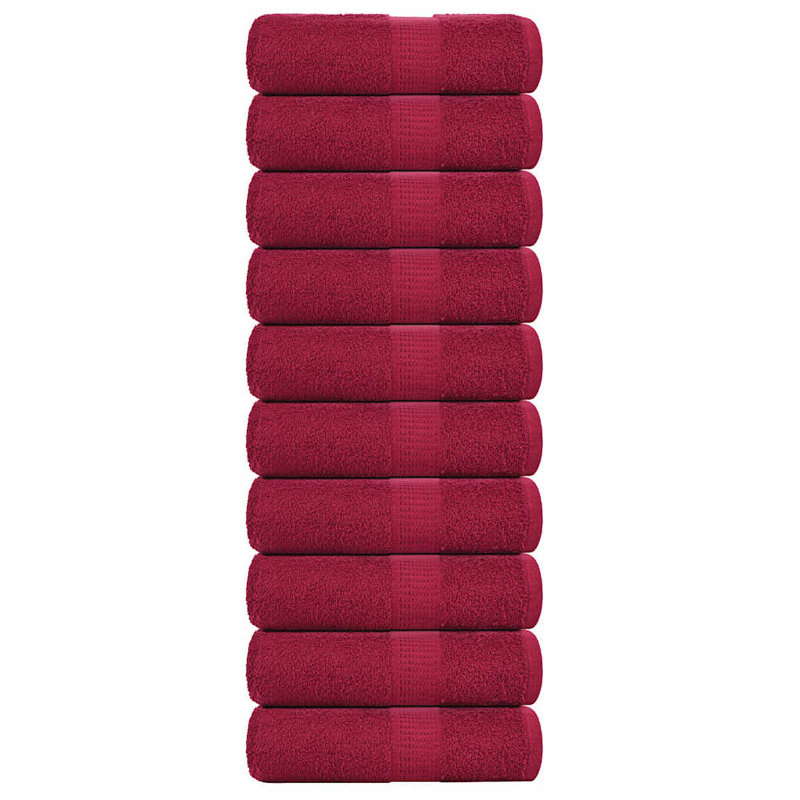 Semyon 100% Cotton Fingertip Towel, Bordeaux