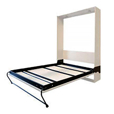 Ensemble de structure de lit escamotable en métal Murphy, grand lit, adaptable à la verticale ou à l'horizontale vers le bas (une trousse de raccordement supplémentaire pour les pieds de 82 po est requise en position horizontale, article MMZH82CM02A)