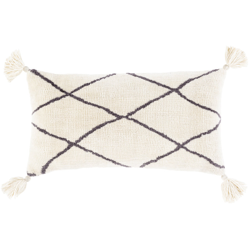 Hansen Tassels Reversible Throw Pillow, Down