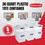 Bacs de rangement transparents avec couvercles Rubbermaid-101700735