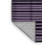 Machine Washable Horizontal Stripes Purple Area Rug