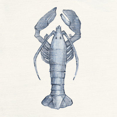 Lobster 1 Piece Wrapped Canvas Painting