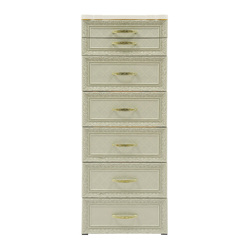Storage Cabinet, Storage Organizer With Drawers And Wheels, Green