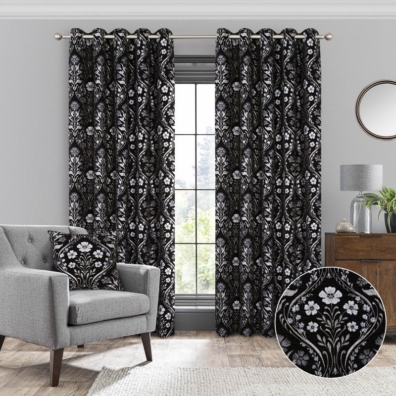 Bothel Eyelet Room Darkening Thermal Curtain, Width 114 x Drop 183 cm