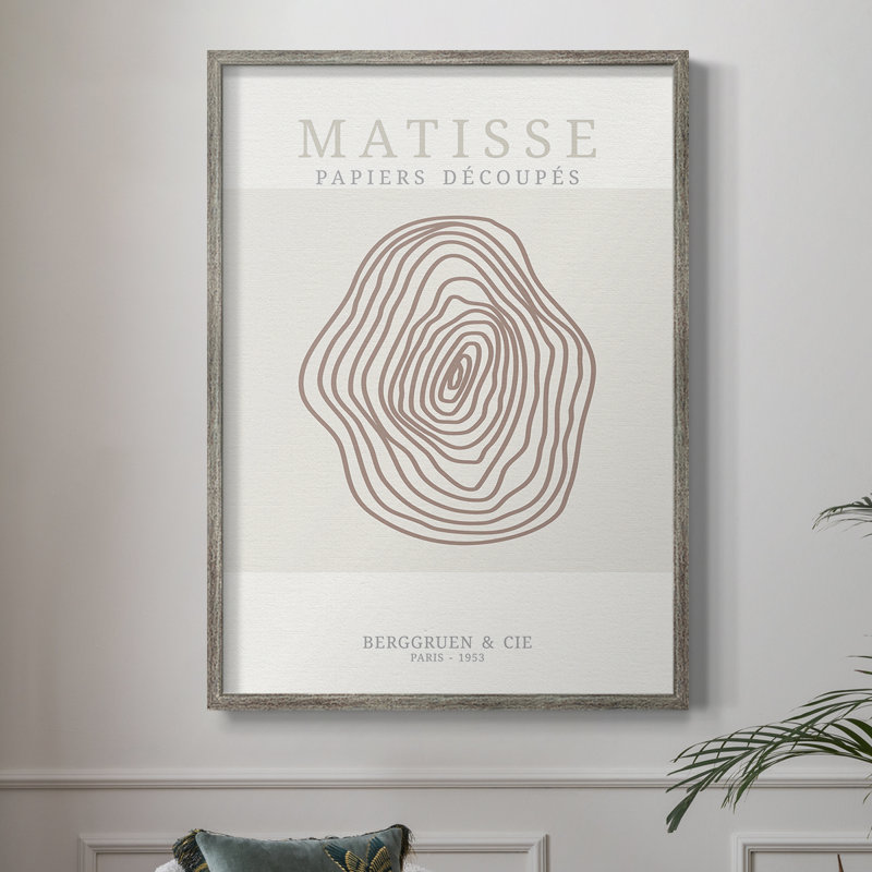 Matisse CDxxxiii, reproduction d'art encadrée - bois massif, H 11 po x l 9 po