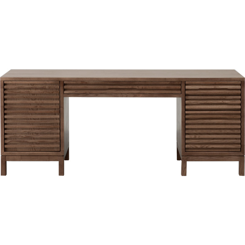 Bureau à trois tiroirs Finnian Tanner, Brun