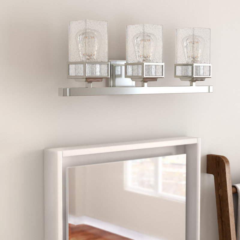 Éclairage de salle de bain à intensité variable 3 lumières Nailwell, Chrome poli