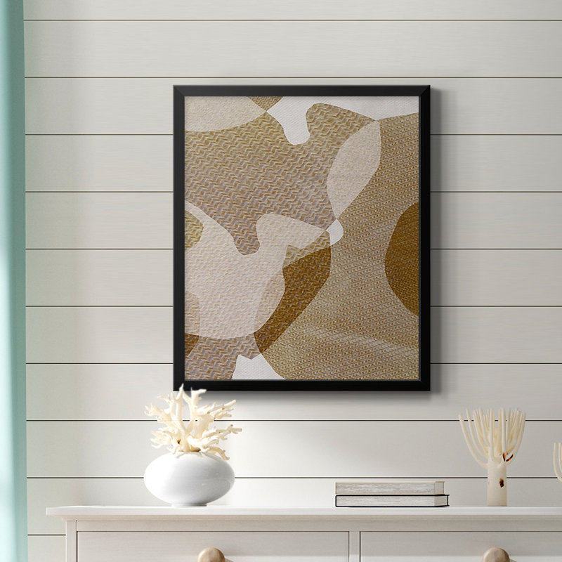 Toile encadrée de qualité supérieure Texture Desert II, Noir, H 24 po x l 20 po