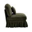 Canapé sans accoudoirs en chenille avec 1 coussin - Vert-1064946377