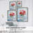 Red Geraniums Framed Print - Solid Wood-1757474998