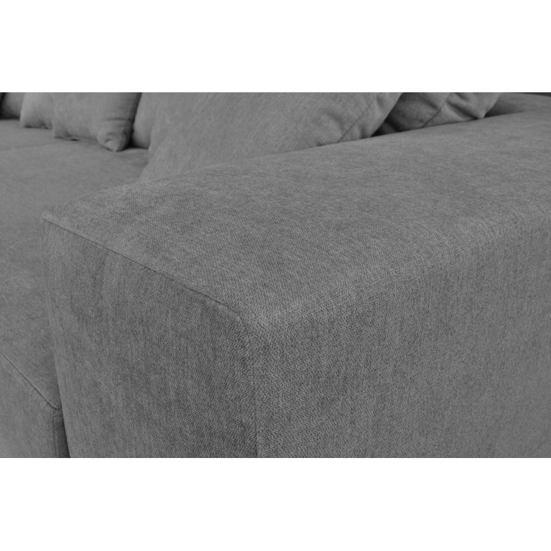 Karla 3 Seater Sofa & Chaise, Left, Grey