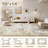 Washable Area Rugs Modern Abstract Rugs for Lining Room Bedroom with Non Slip Backing-Gold/Beige-592765063-599590226
