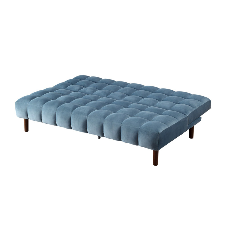 Canapé réglable en velours bleu sarcelle
