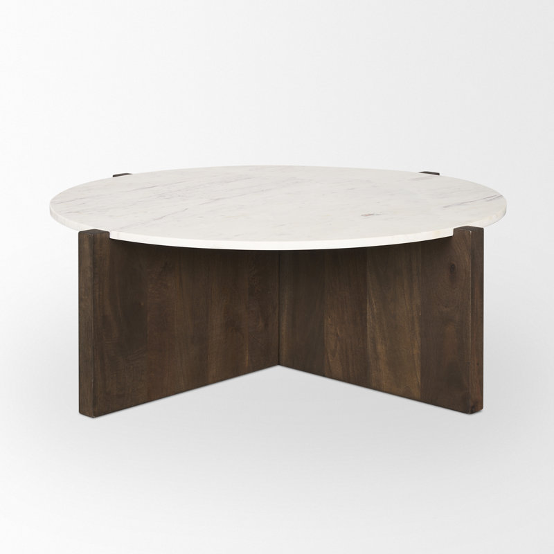 Table basse Lotus, Brun foncé