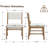 Upholstered Dining Chairs With Rectangular Cushion Back
