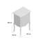 Paisley 43cm W Manufactured Wood Bedside Table