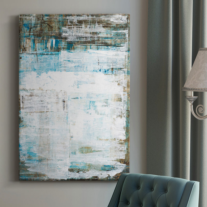 Verre de plage sur toile, H 18 po x l 12 po x P 1 po