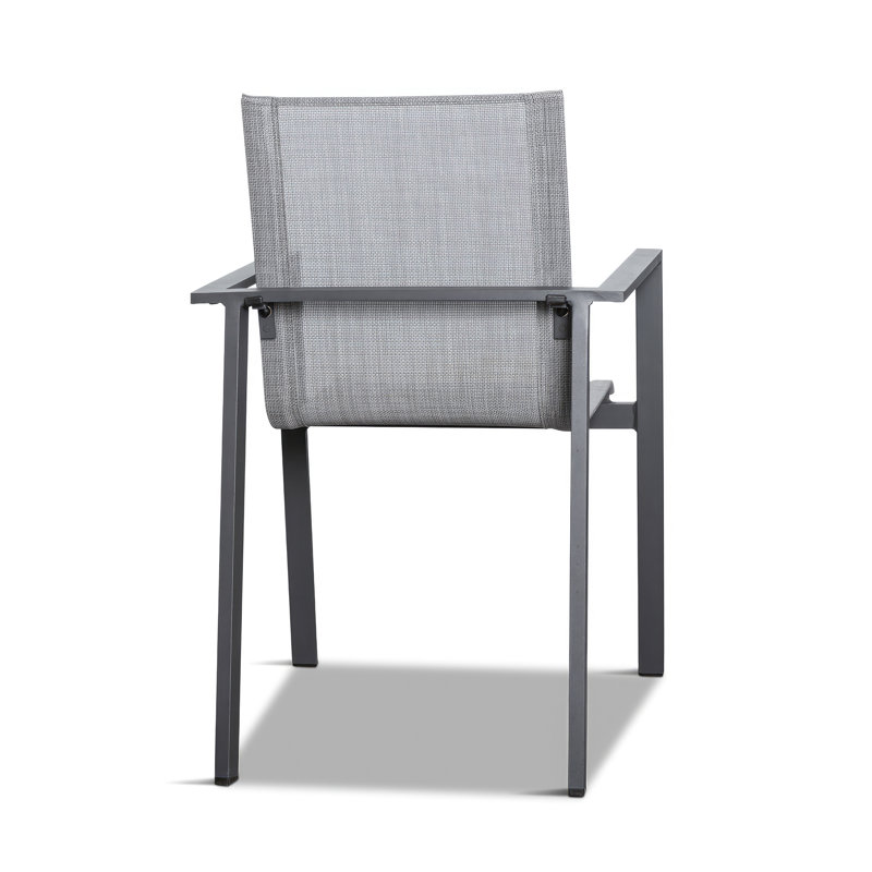 Lift Outdoor Dining Armchair, Slate, Driftwood