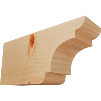 3 1/2"W x 6"H x 12"L New Brighton Smooth Rafter Tail, Douglas Fir