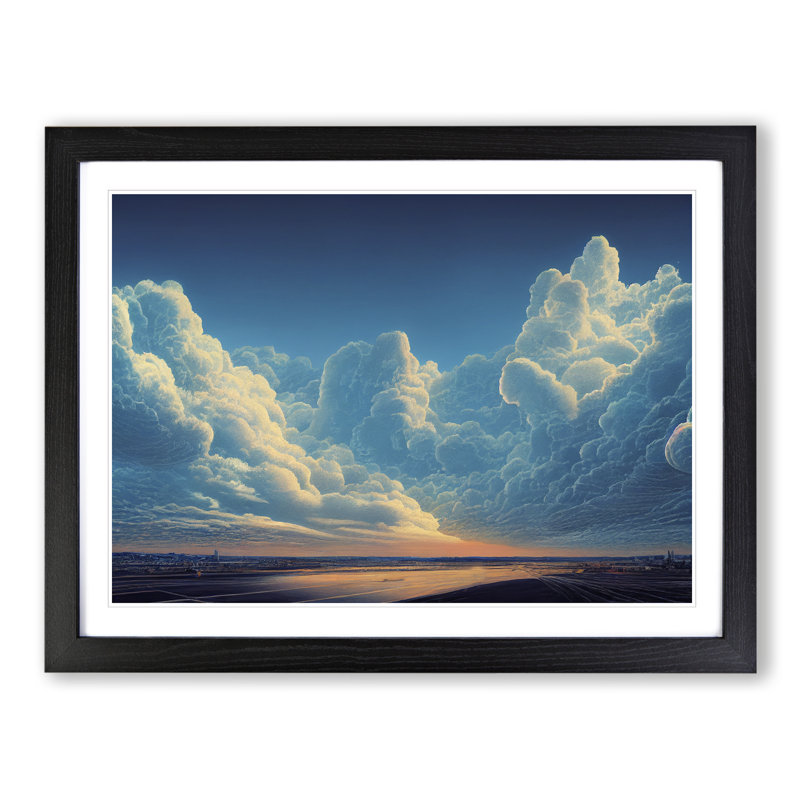 Legendary Clouds - Single Picture Frame Print, Black Framed, 46cm H x 64cm W x 2cm D