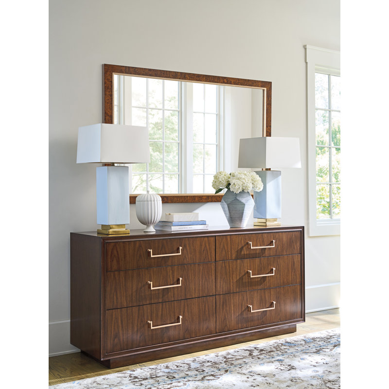 Rendezvous Rectangle Solid Wood Mirror