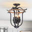 Plafonnier semi-encastré 4 lumières Farmhouse-1815509631