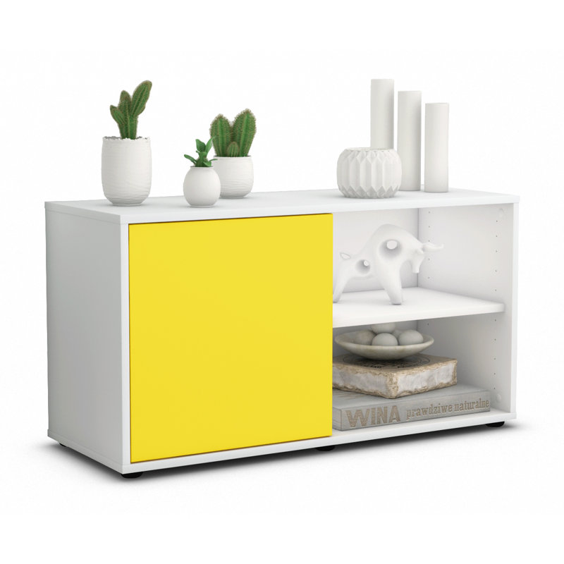 Jaren 91.8cm W Chest of Drawers, White/Yellow