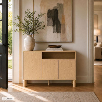 LINDEN Sideboard with Open Shelf